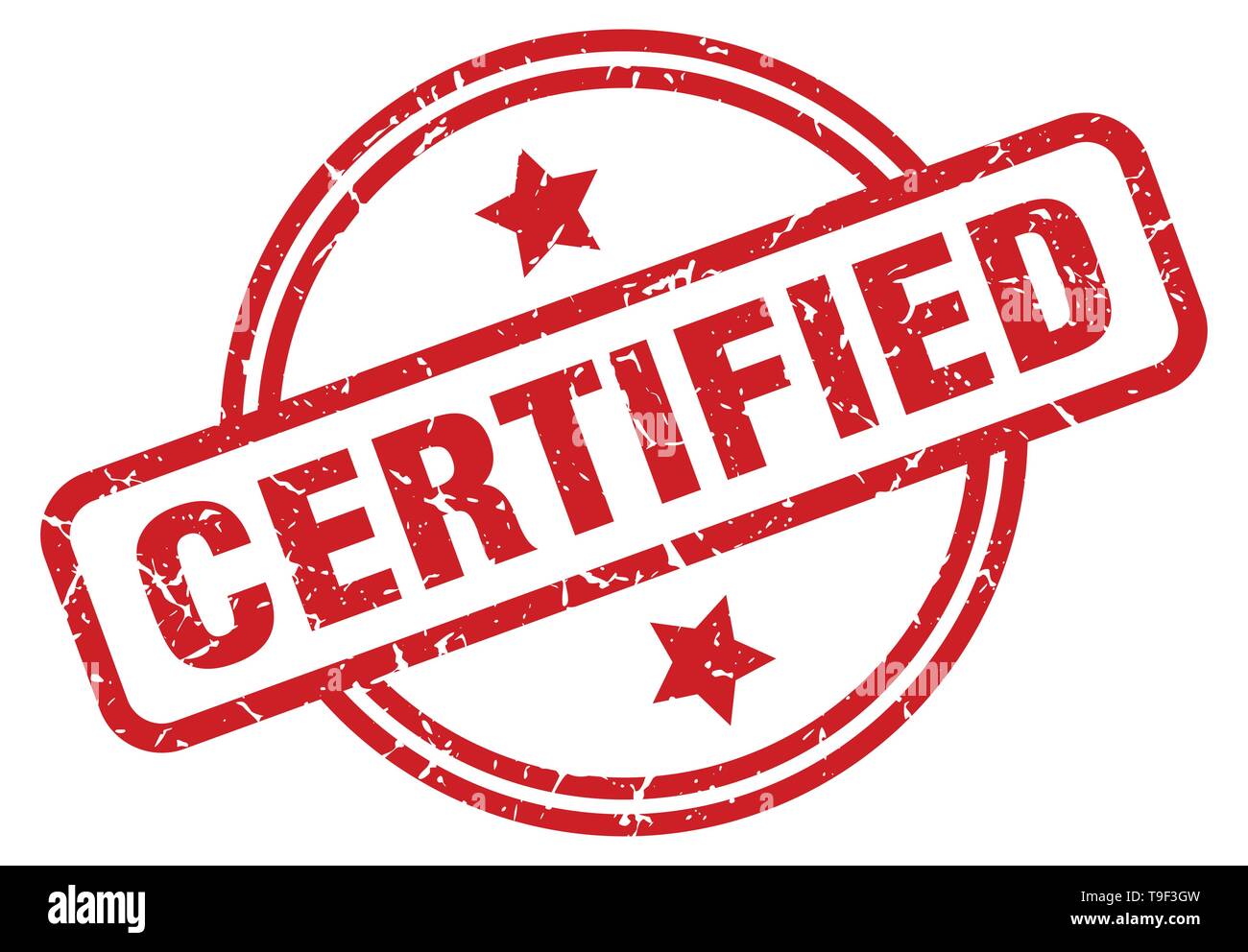 certified round grunge isolated stamp Stock Vector Image & Art - Alamy