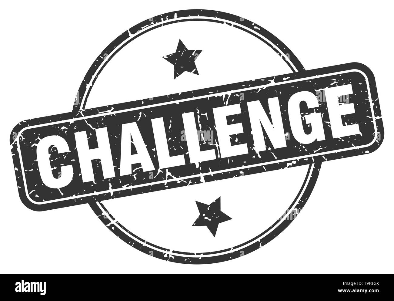 challenge round vintage grunge stamp Stock Vector Image & Art - Alamy