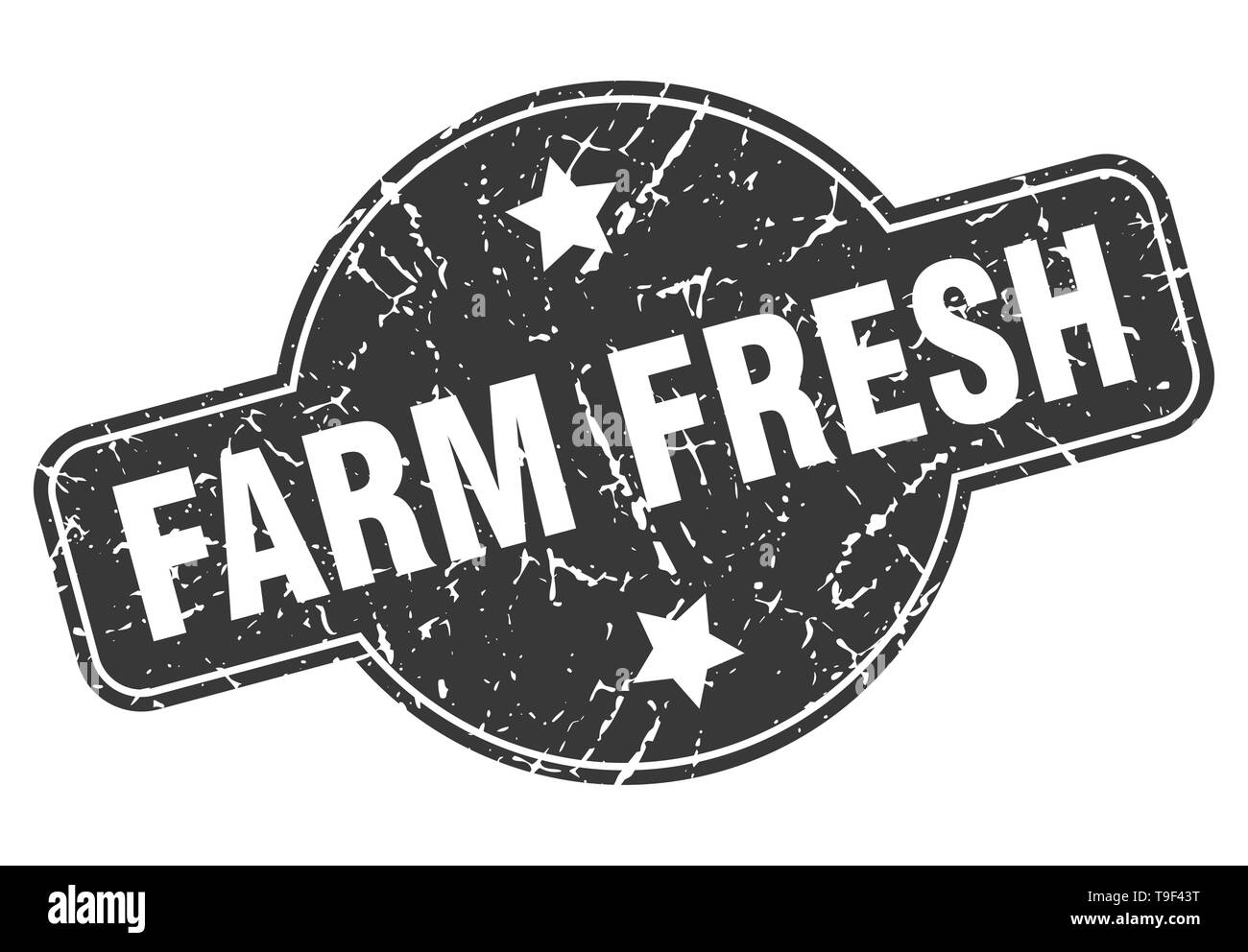 farm fresh round grunge isolated stamp Stock Vector Image & Art - Alamy