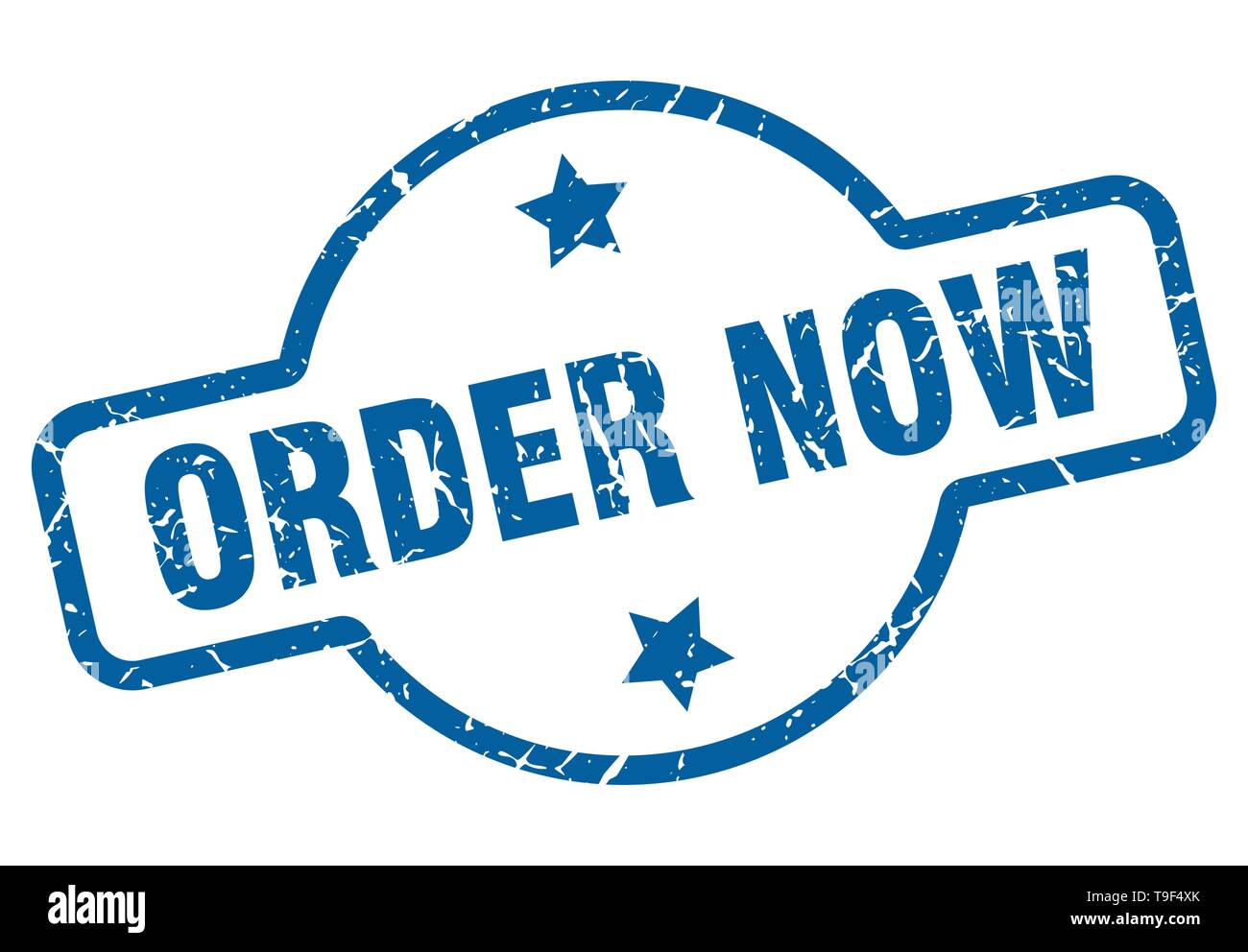 Order now round blue Stock Vector Images - Alamy