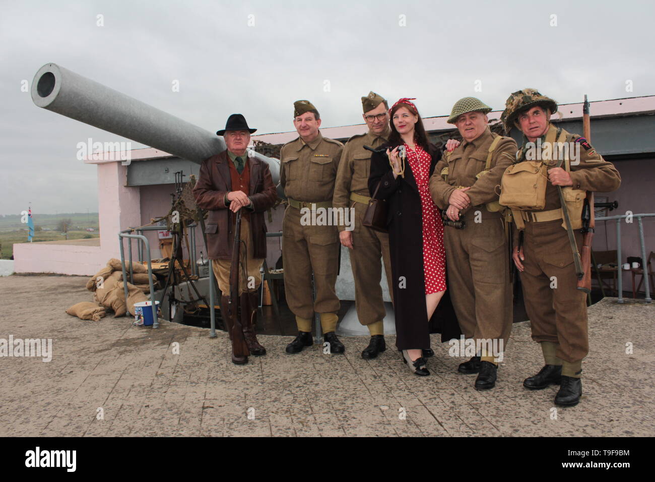 Blyth, UK. 18th May, 2019. D-Day 75 Years Ago Re-enactment Event at Grade  II Blyth Defence Artillery Battery in Credit: David Whinham/Alamy Live News  Stock Photo - Alamy