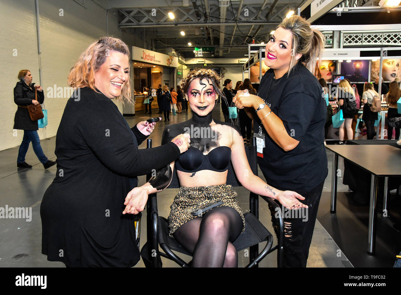 London, UK. 18th May, 2019. Treasure house of makeup demo at IMATS London on 18 May 2019,  London, UK. Credit: Picture Capital/Alamy Live News Stock Photo