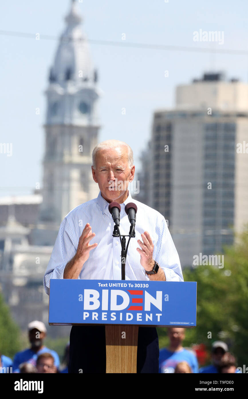 Philadelphia, PA, USA. 18th May, 2019. : Joe Biden holds First Campaign ...