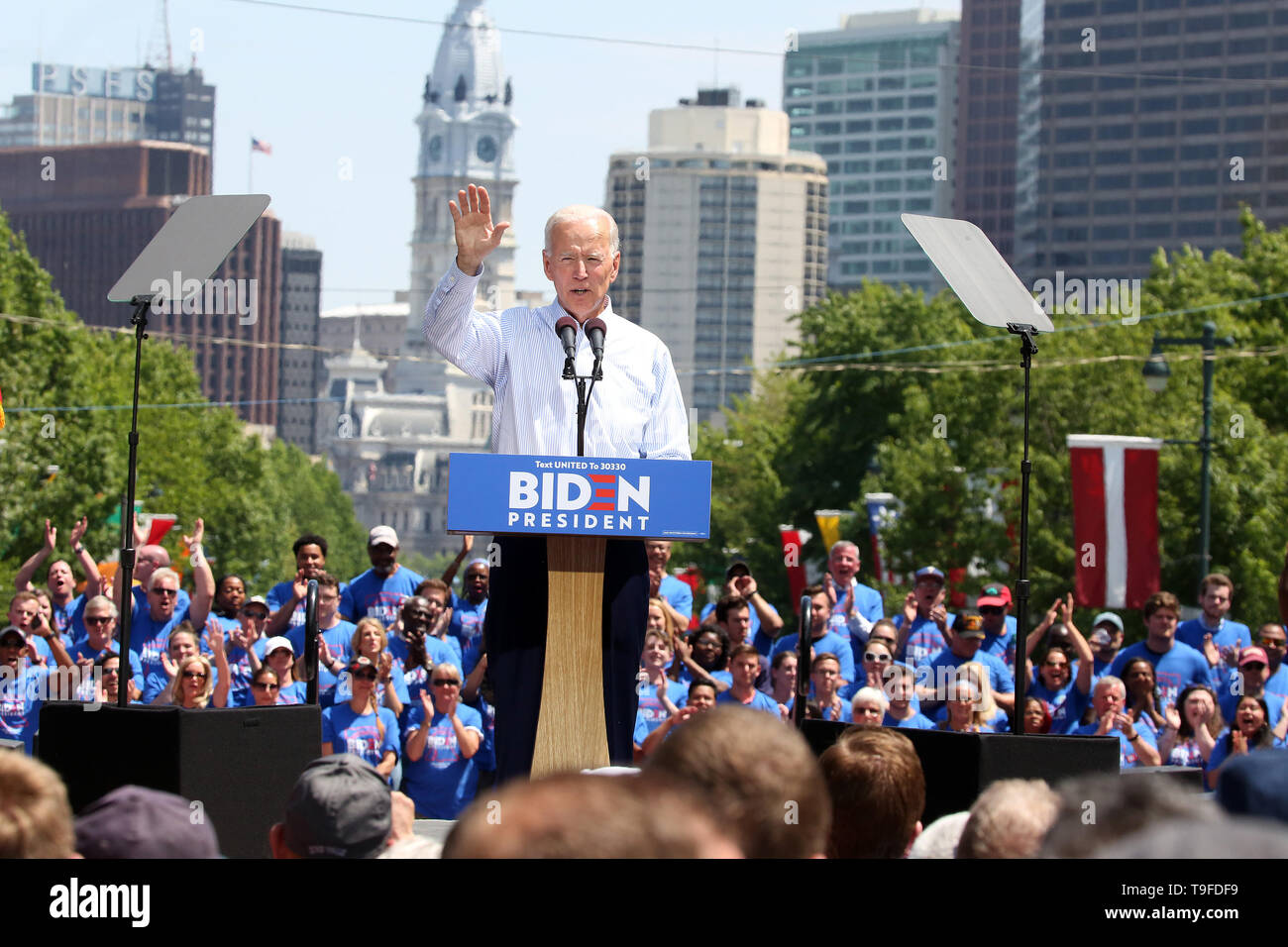 Philadelphia, PA, USA. 18th May, 2019. : Joe Biden holds First Campaign ...
