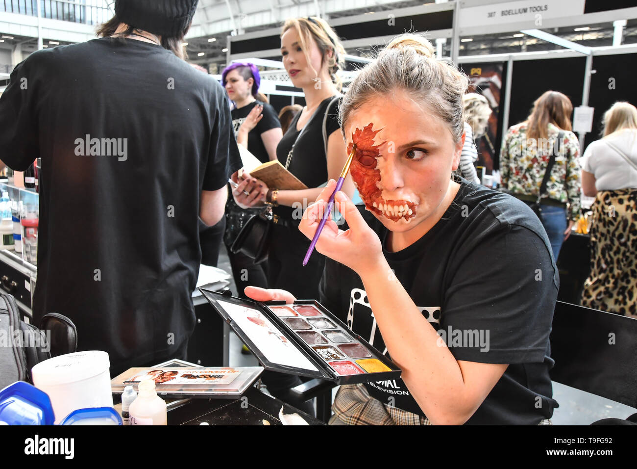 London, UK. 18th May, 2019. Tilt professional makeup - self-taught artist  Charlotte Roli demo at IMATS London on 18 May 2019, London, UK. Credit:  Picture Capital/Alamy Live News Stock Photo - Alamy