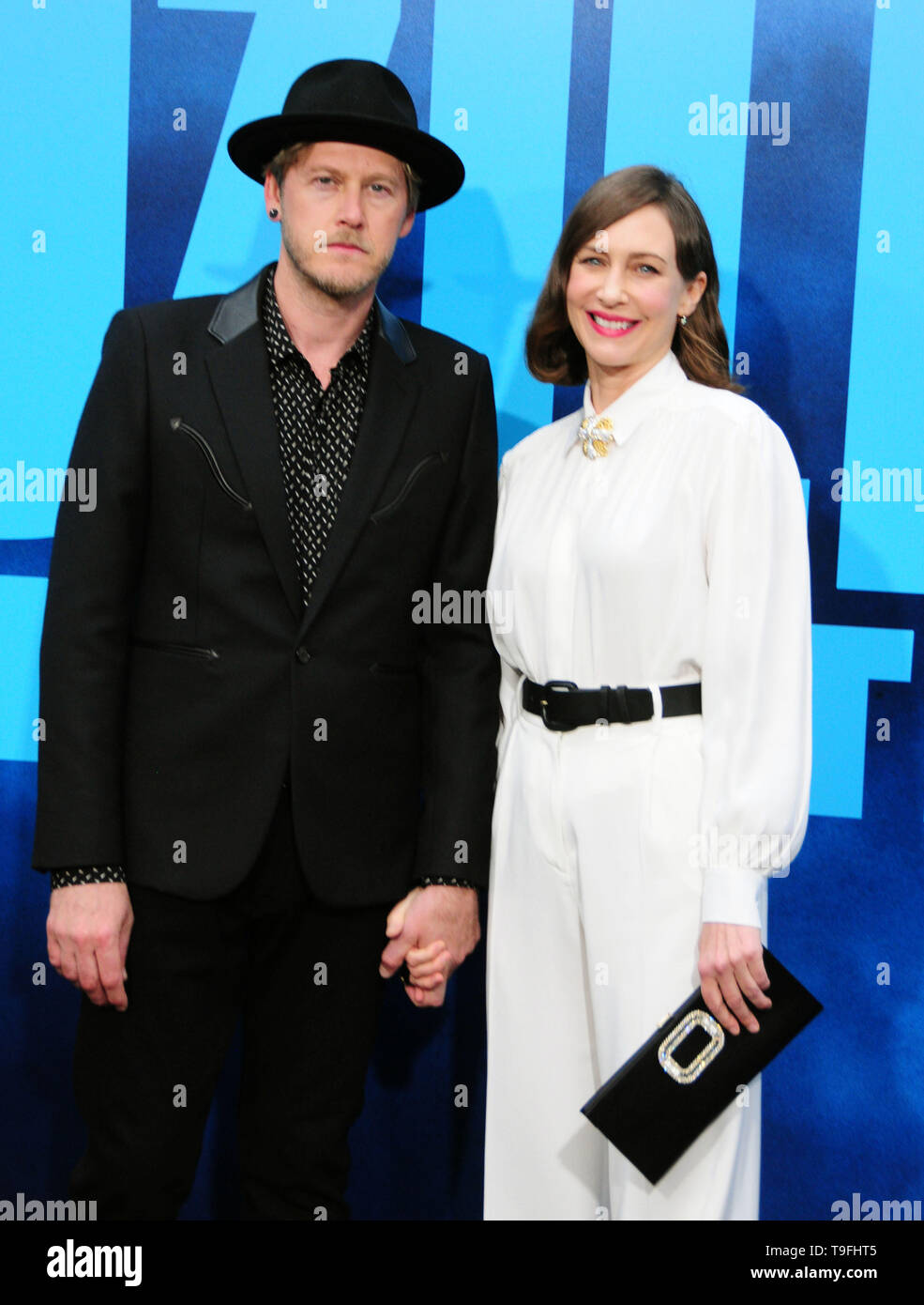 Los Angeles, USA 18th May 2019  Musician Renn Hawkey and Actress Vera Farmiga attend Warner Bros. Pictures and Legendary Pictures World Premiere of 'Godzilla: King Of The Monsters' on May 18, 2019 at TCL Chinese Theatre in Los Angeles, USA. Photo by Barry King/Alamy Live News Stock Photo