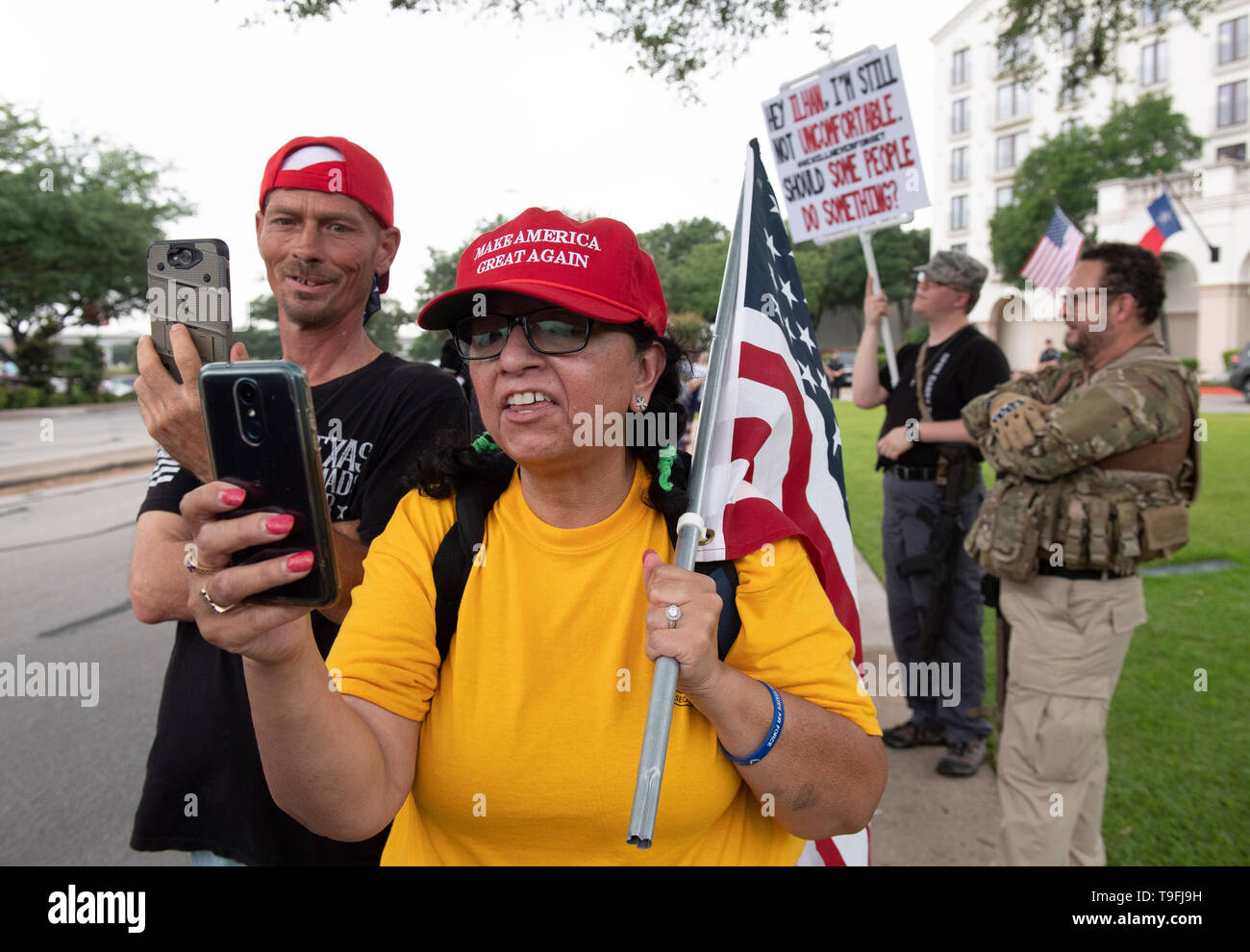 American rally recording phone hires stock photography and images Alamy