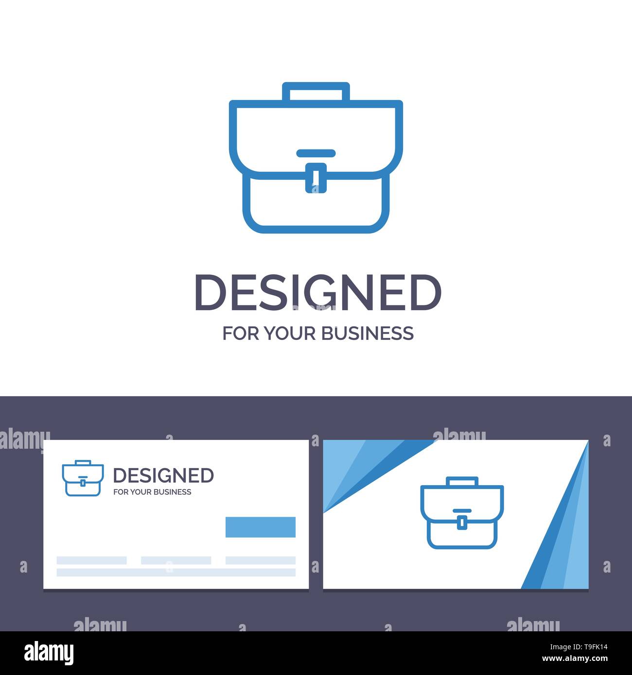 Download Creative Business Card And Logo Template Bag Case Suitcase Workbag Vector Illustration Stock Vector Image Art Alamy