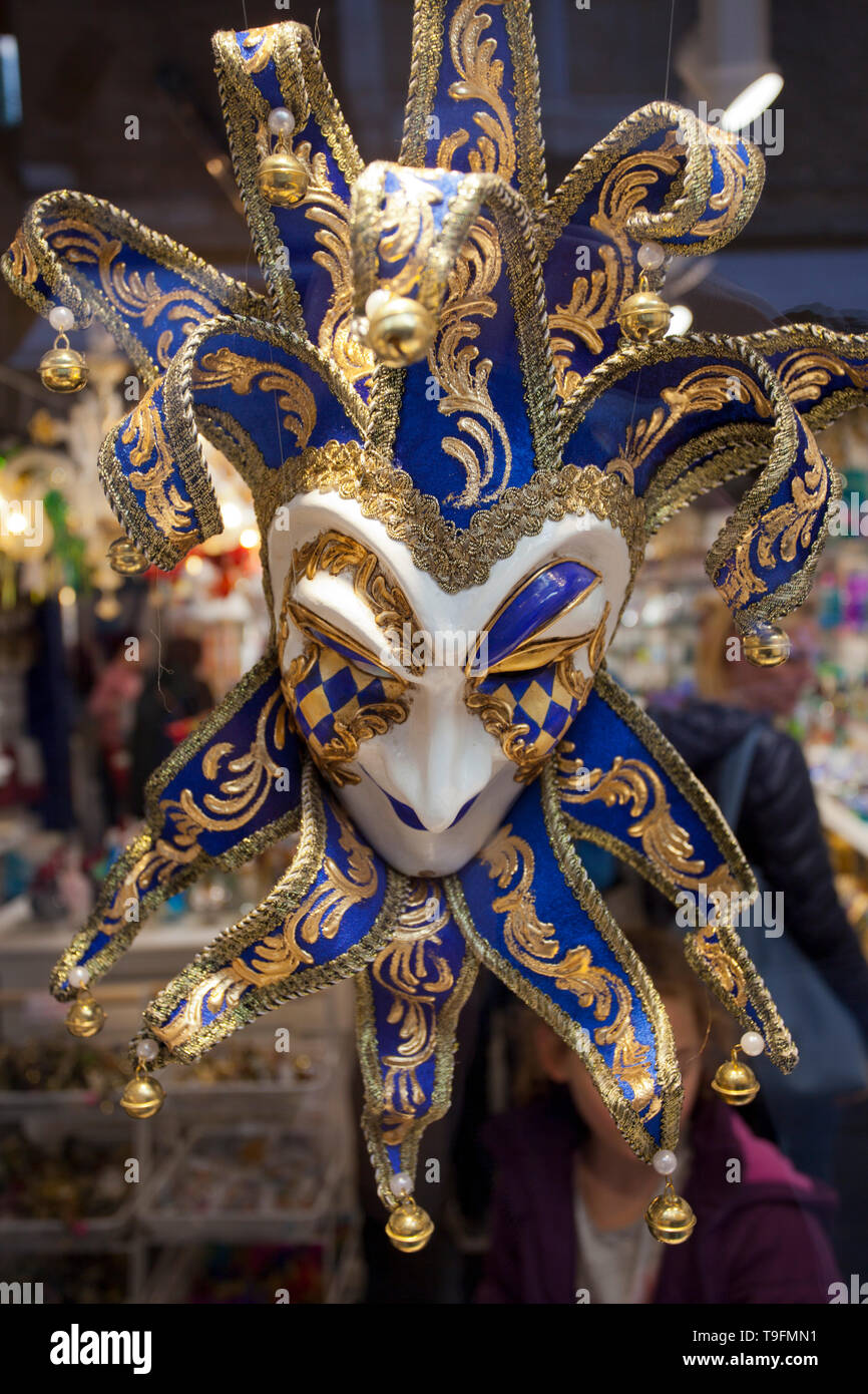 Venetian jester mask Stock Photo