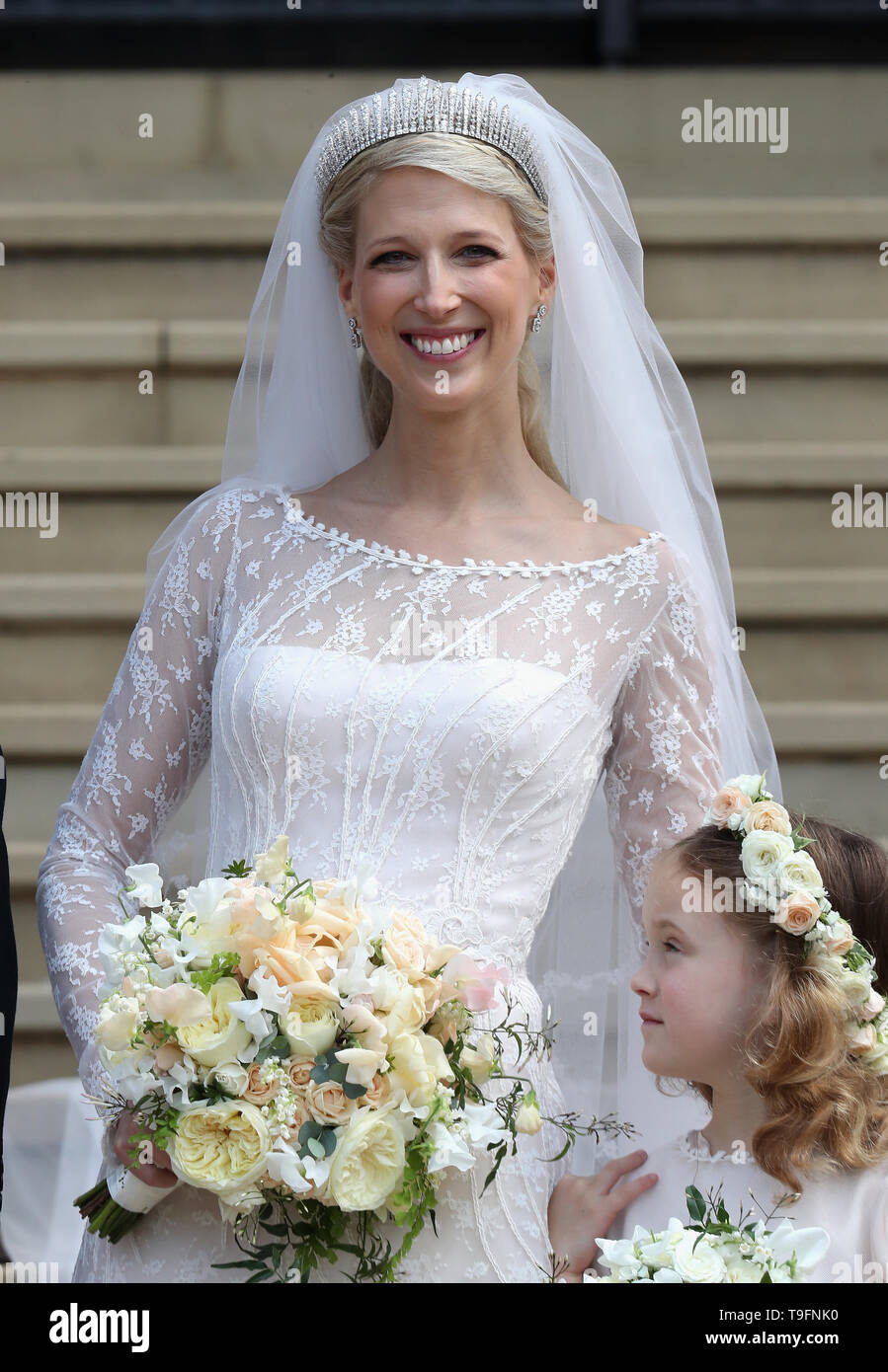 lady gabriella windsor wedding dress Lady Gabriella's Wedding Dress Side-by-Side with Meghan Markle