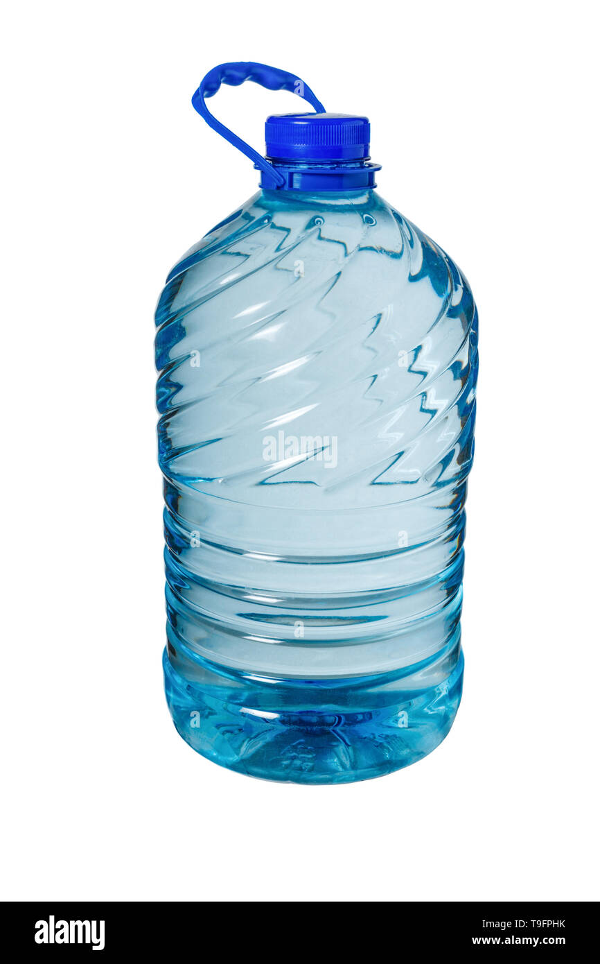 Big bottle of water isolated on a white background, Five liters Stock Photo