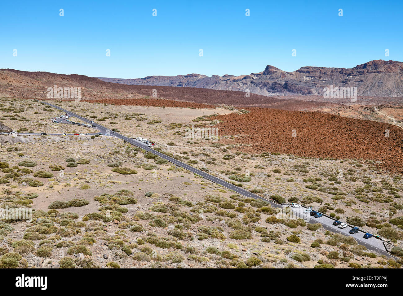 Canadas del Teide caldera is considered one of the largest calderas on earth, Teide National Park, Tenerife, Spain. Stock Photo