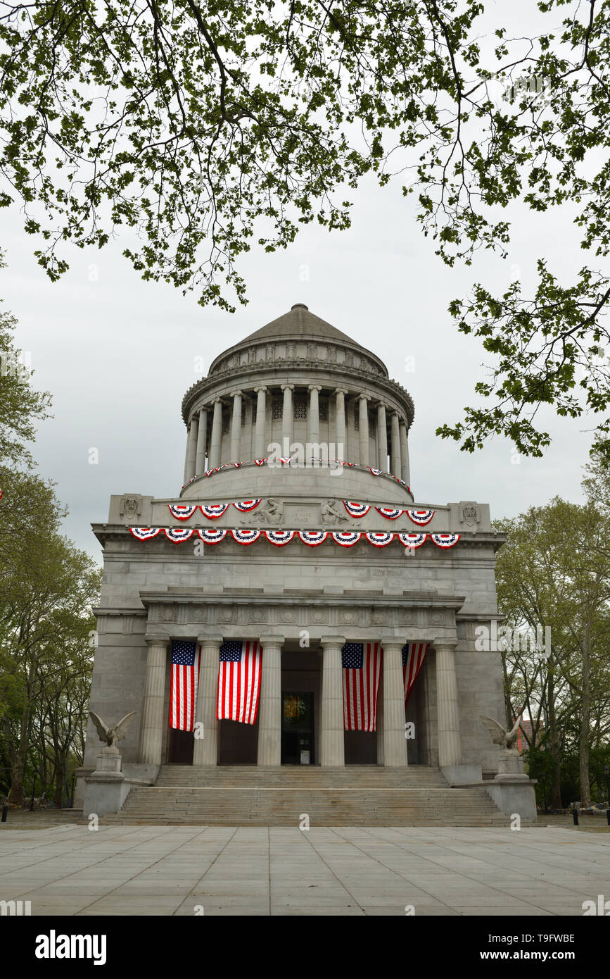 Grant's Tomb, known as General Grant National Memorial, final resting place of Ulysses S. Grant (1822-1885), 18th President of United States, and hi Stock Photo