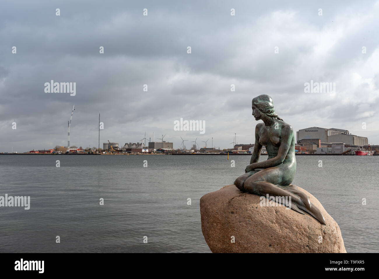 The Little Mermaid is a bronze statue by Edvard Eriksen in Copenhagen ...
