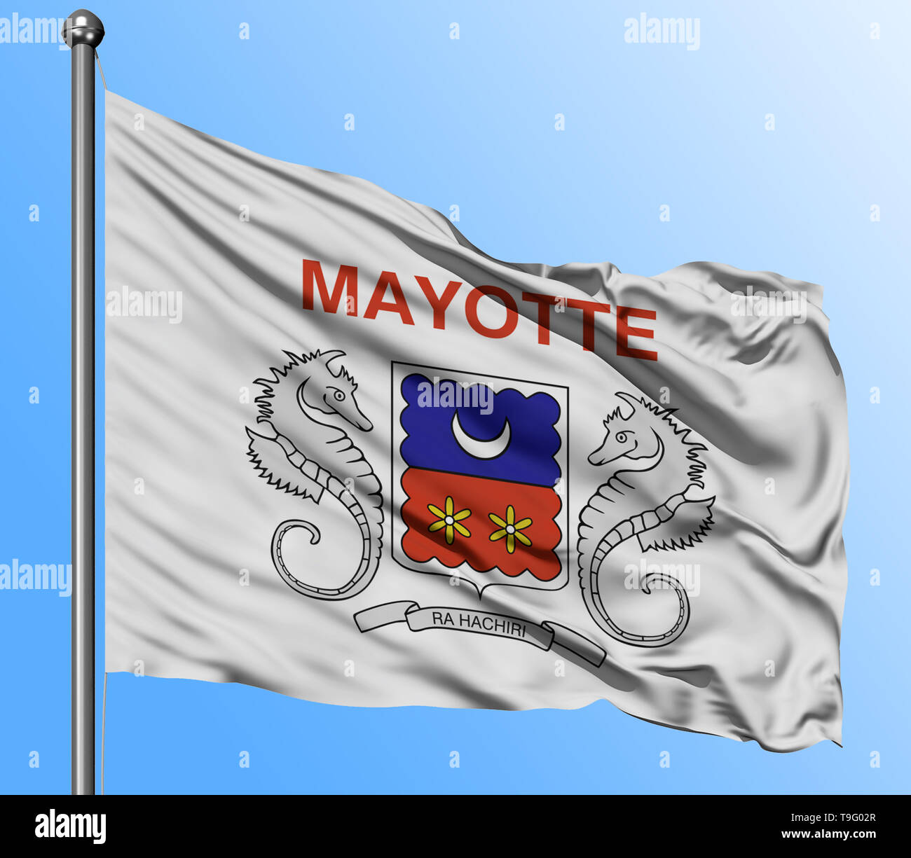 Mayotte flag hi-res stock photography and images - Alamy