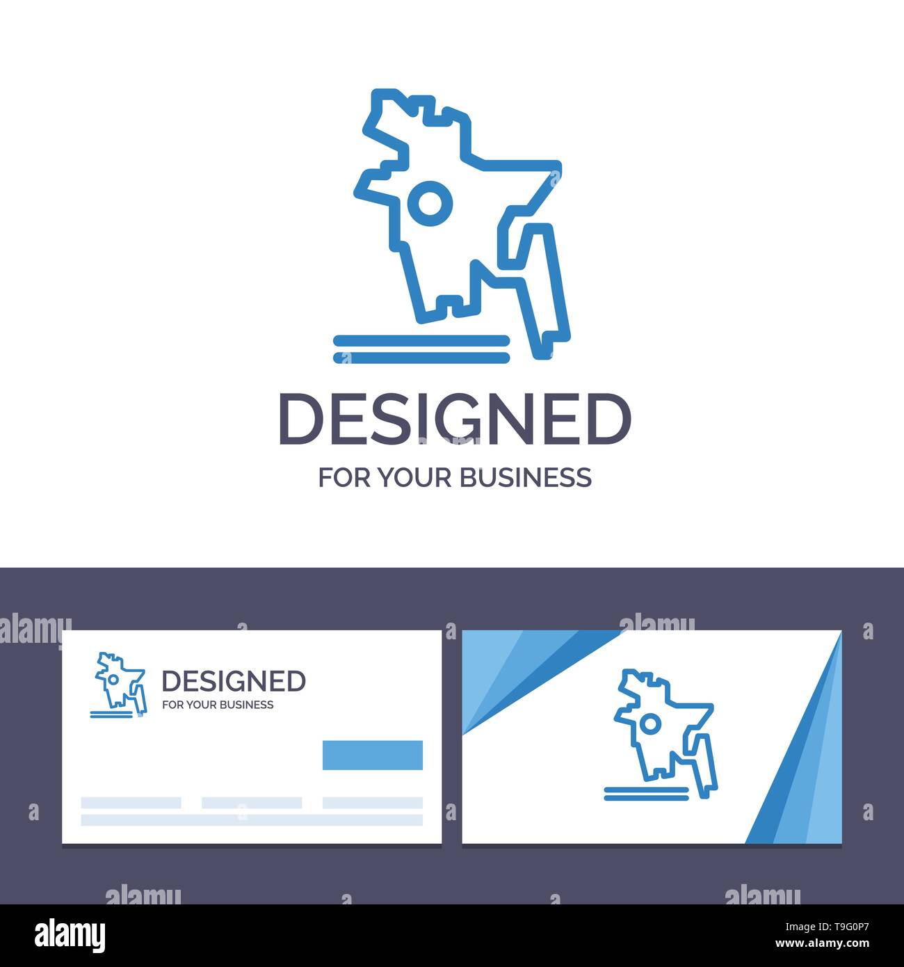 Creative Business Card and Logo template Map, Bangladesh Country