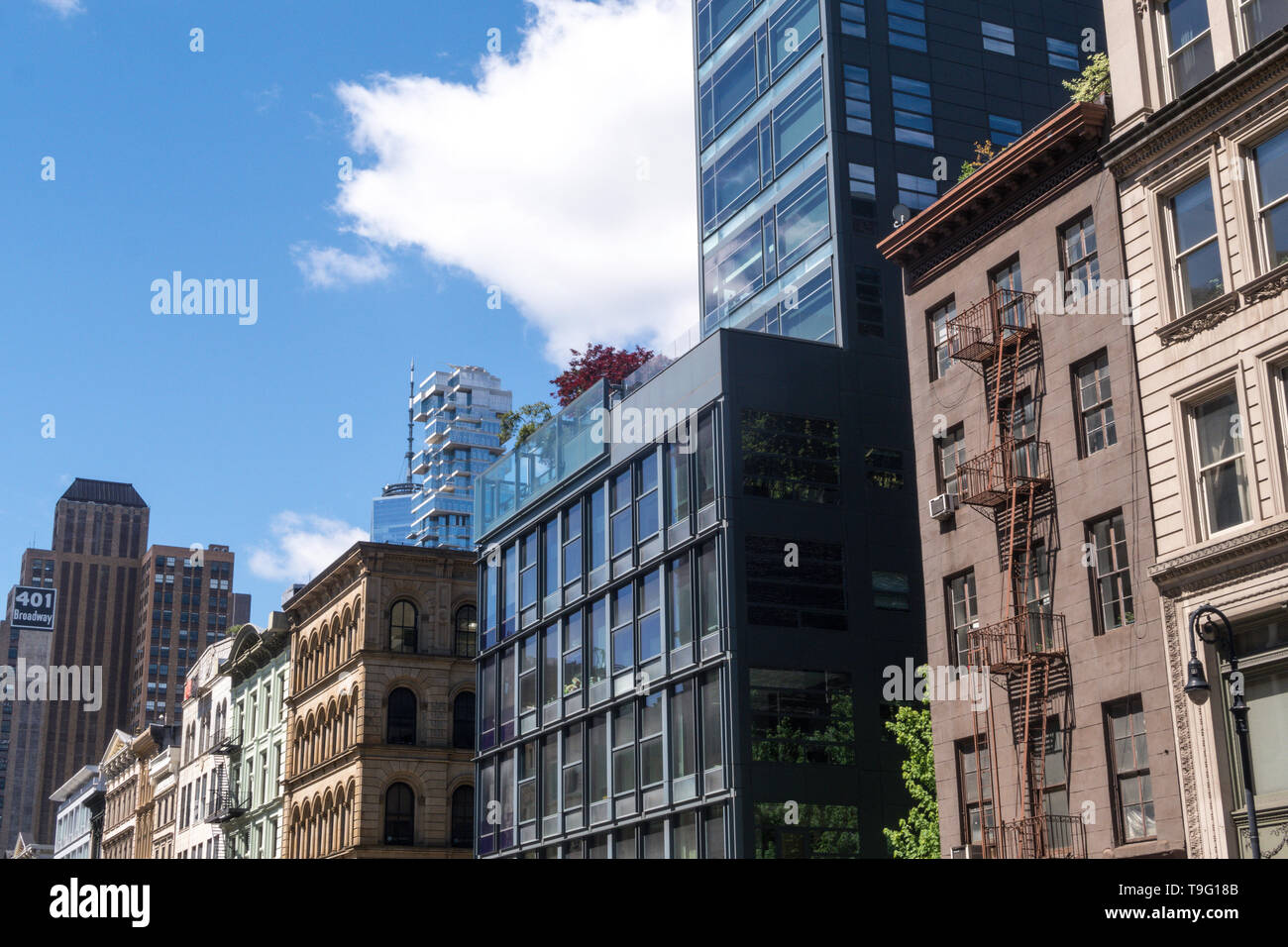Broadway in SoHo is an historic district, NYC, USA Stock Photo
