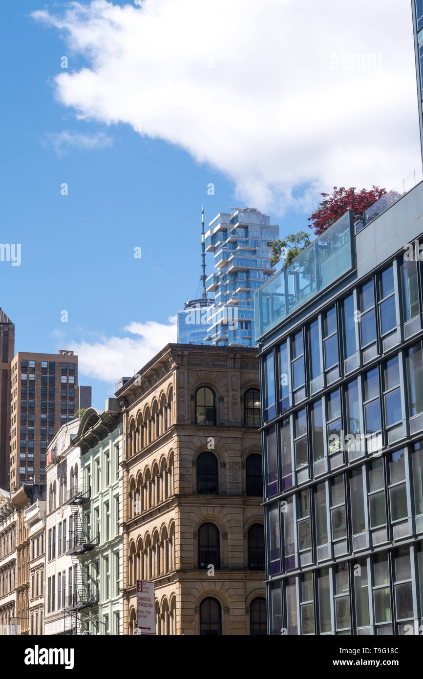 Broadway in SoHo is an historic district, NYC, USA Stock Photo