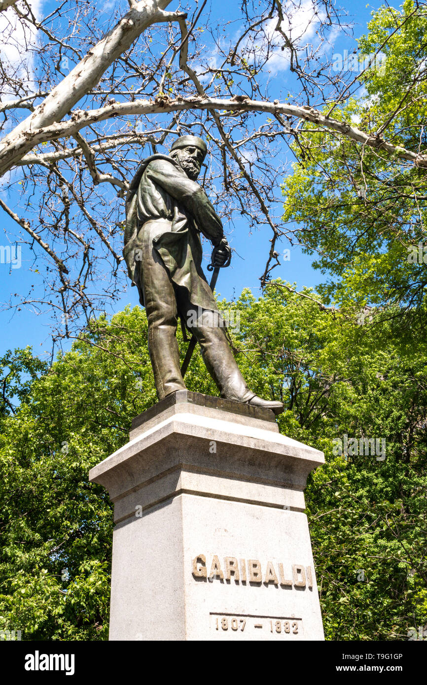 Giuseppe Garibaldi Statue, Washington Square Park in Greenwich Village