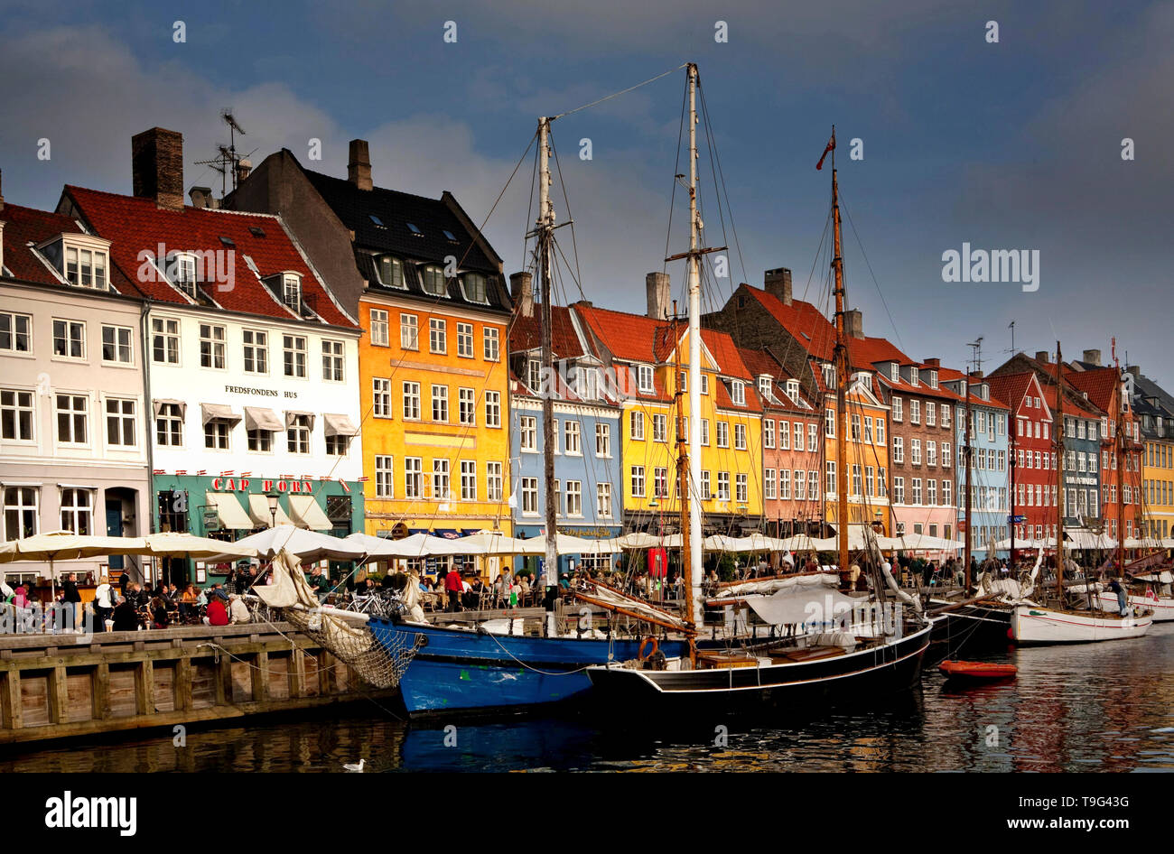 Nyhavn, Copenhagen, Denmark Stock Photo