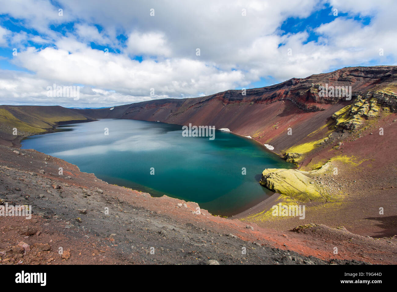 Lake at Landmannalaugar area, Iceland Stock Photo