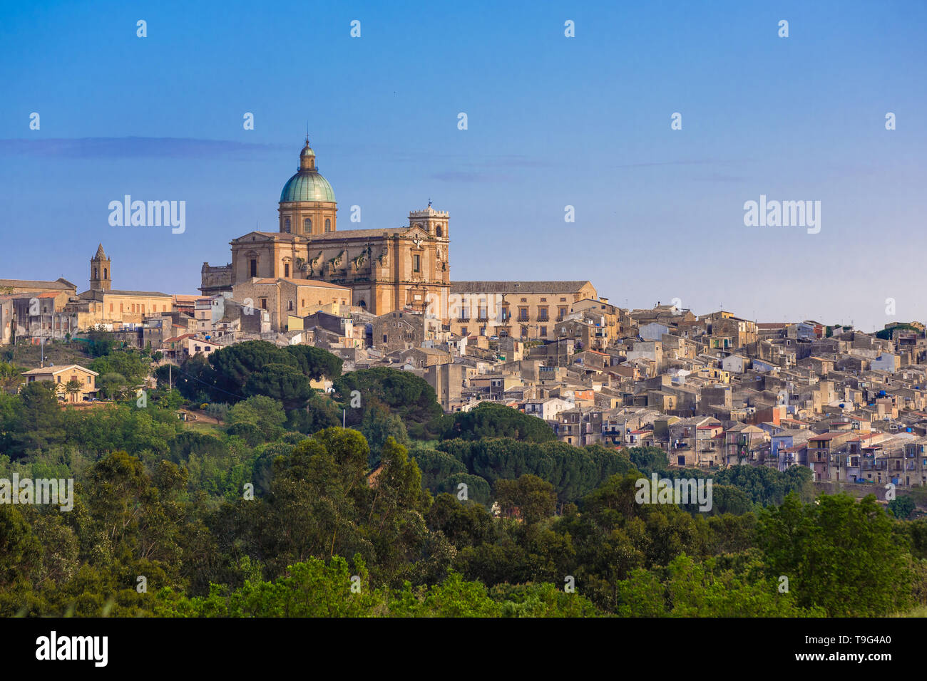 View of Piazza Armerina, Sicily, Italy Stock Photo