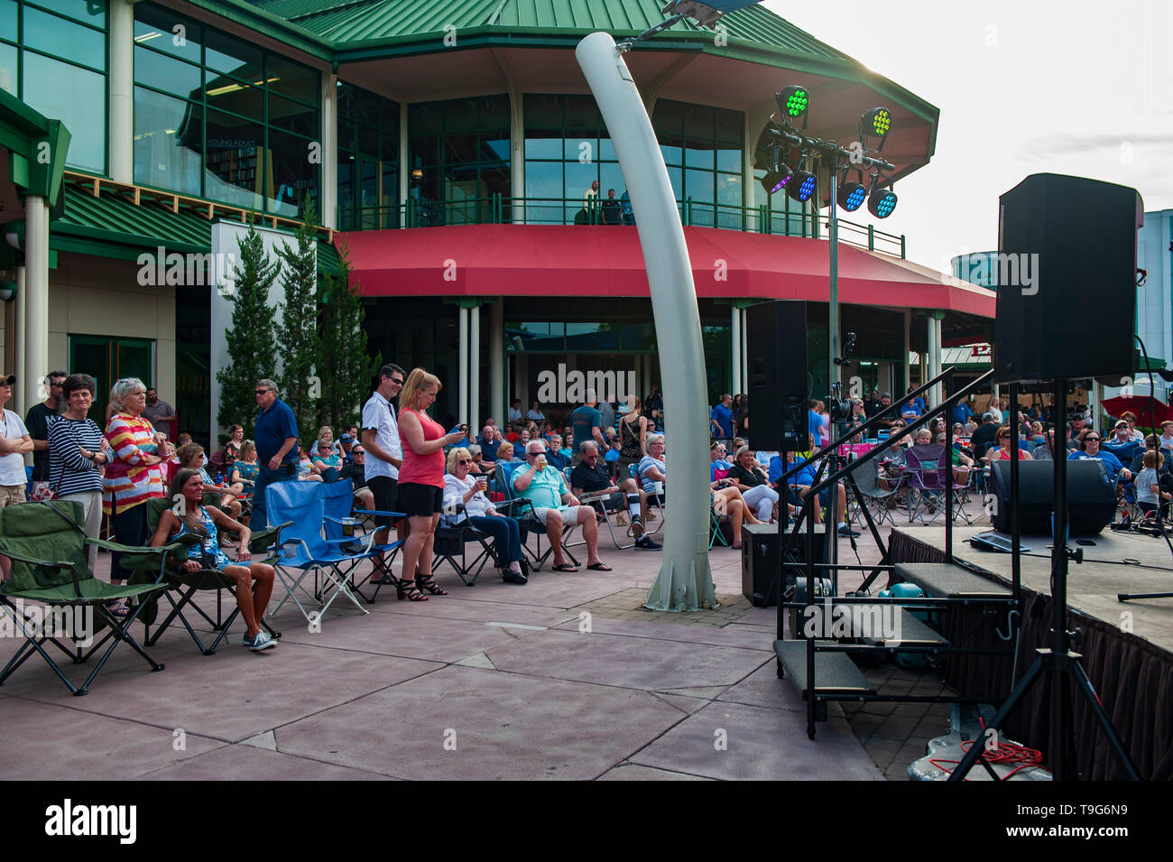 Lauren Mink at Lakside Live in Lexington Kentucky for Lexington Green's summer concert Stock Photo