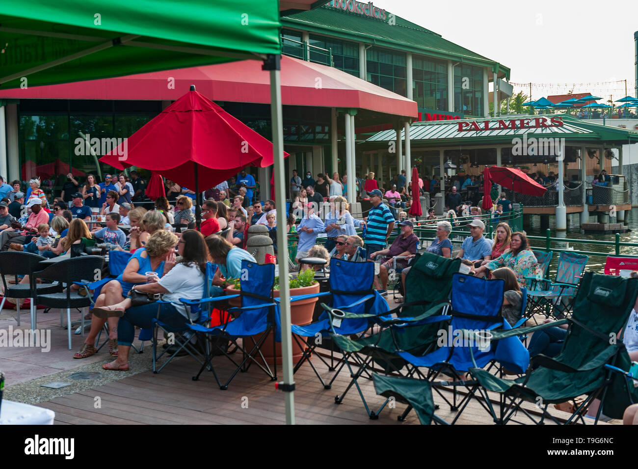 Lauren Mink at Lakside Live in Lexington Kentucky for Lexington Green's summer concert Stock Photo