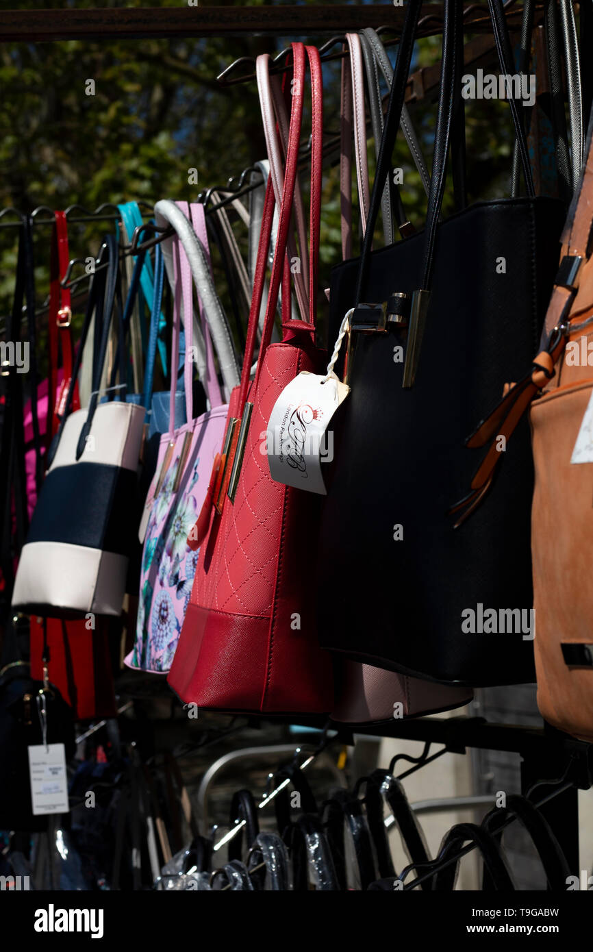 Stall leather handbags hi-res stock photography and images - Alamy