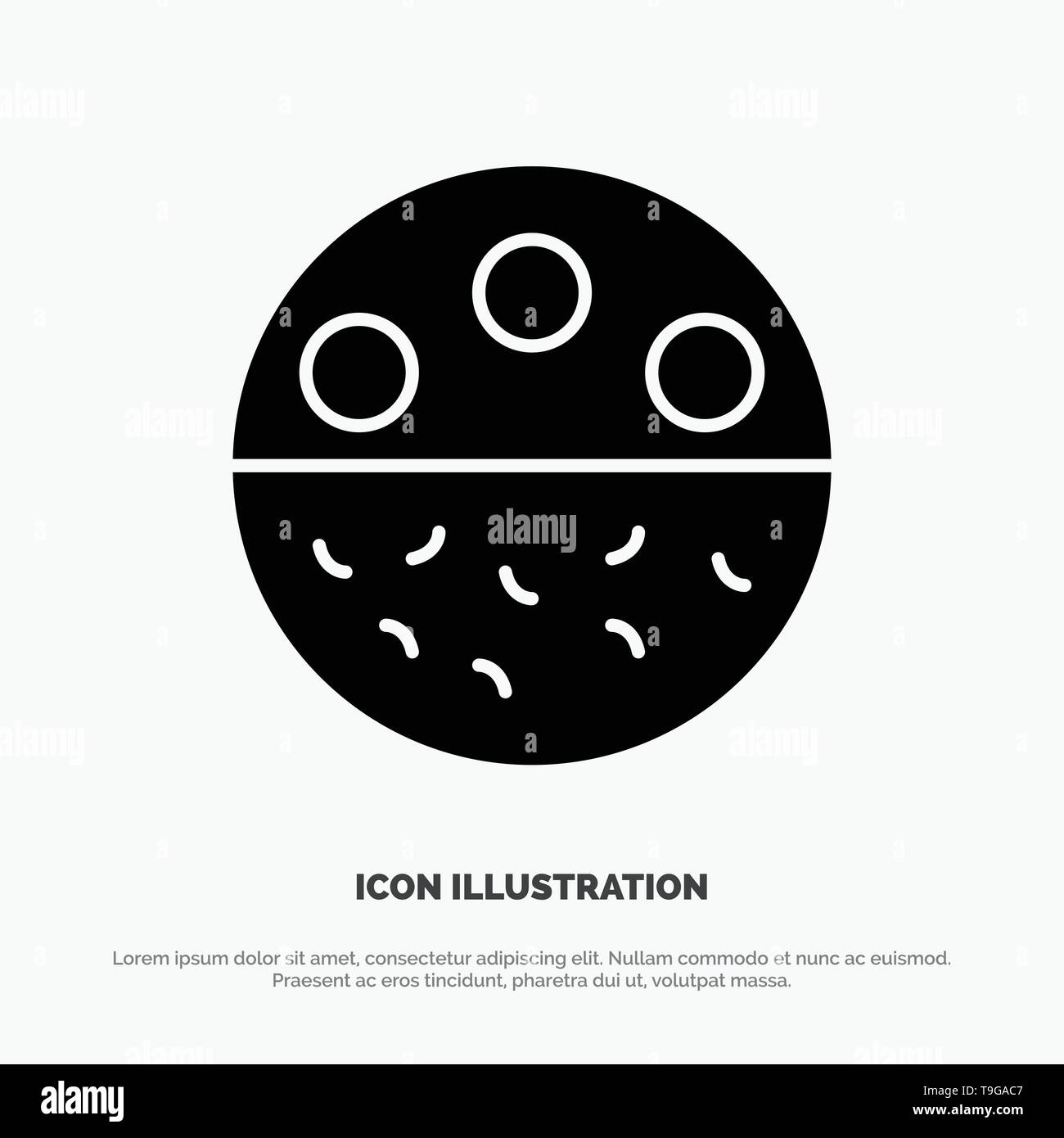 Bone, Calcium, Mineral, Skincare, Strength solid Glyph Icon vector Stock Vector