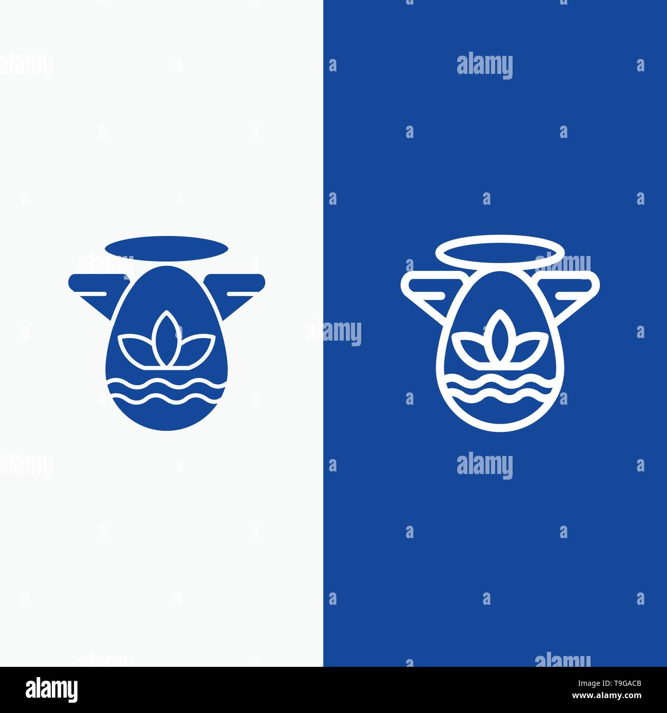 Angle Celebration Easter Protractor Line And Glyph Solid Icon