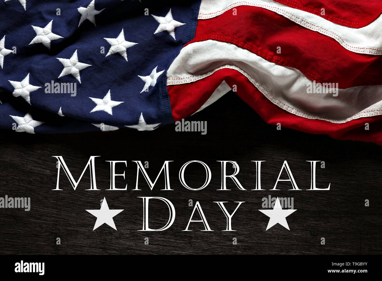 Old American flag background for Memorial Day Stock Photo - Alamy