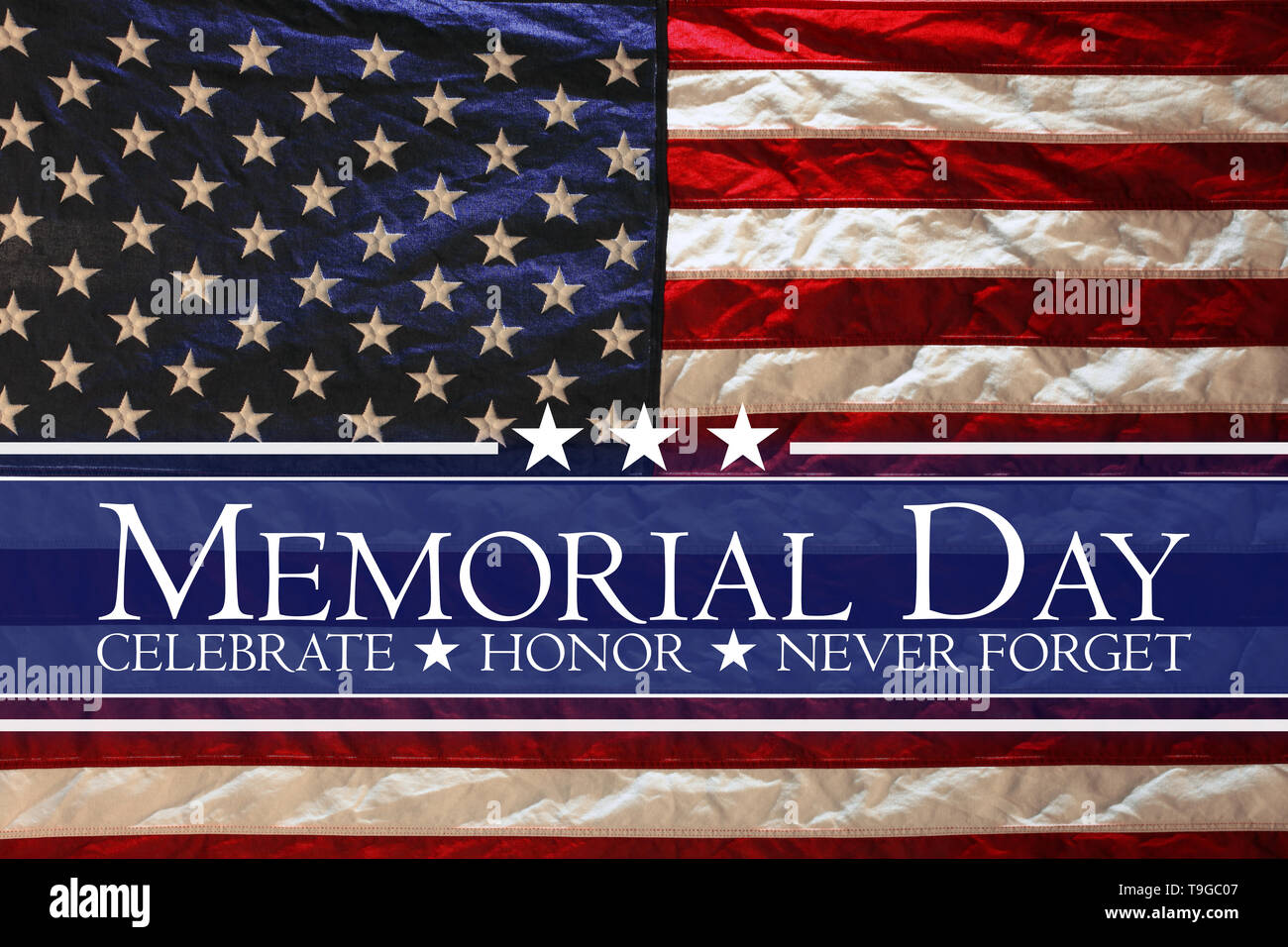 American flag Memorial day background Stock Photo - Alamy