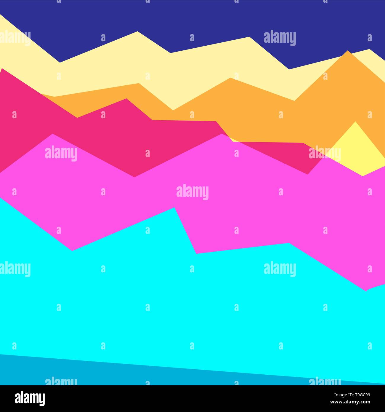 Multicolored abstract vector background with geometry angles Stock Vector