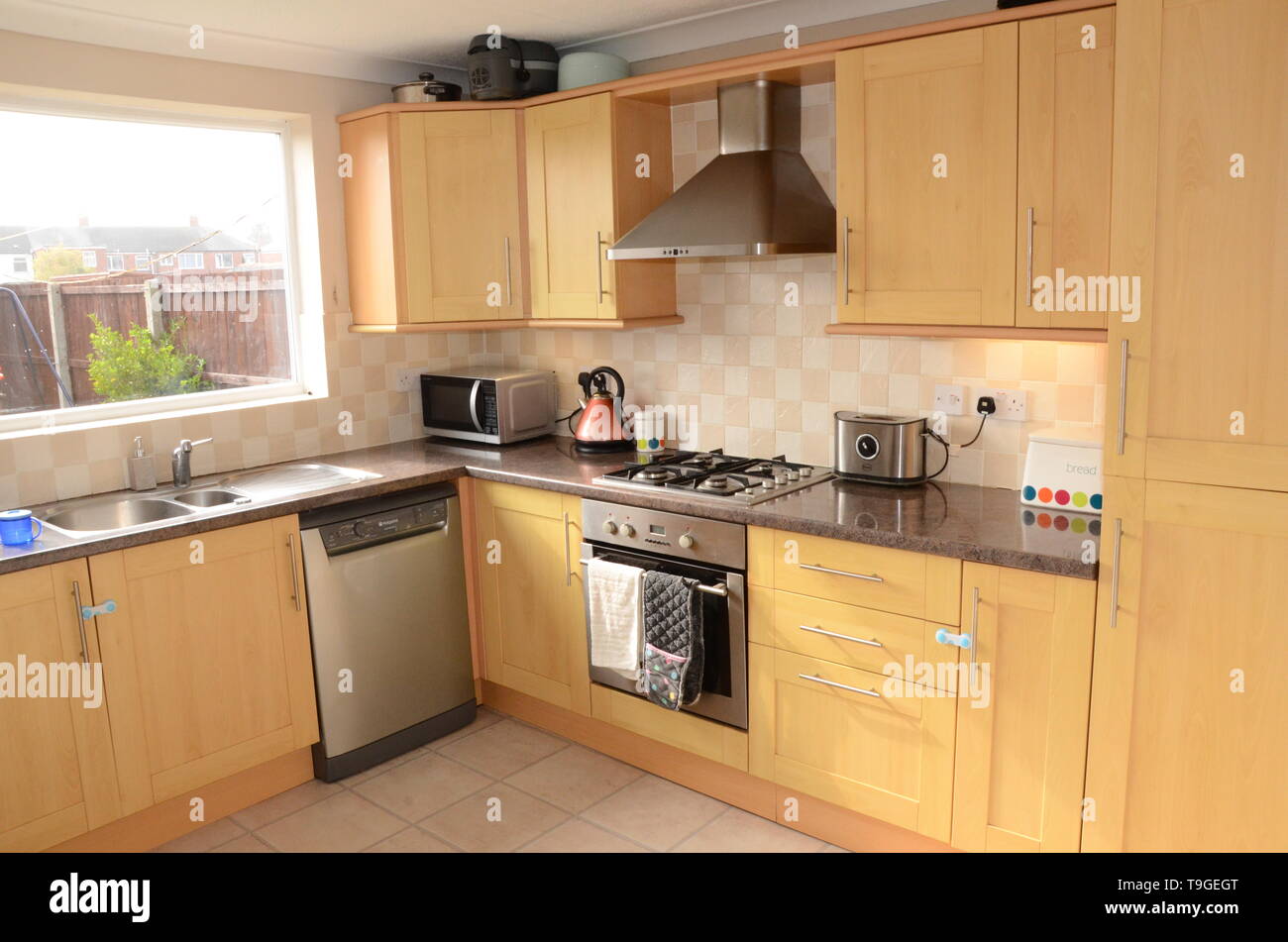 Modern Home, domestic kitchen Stock Photo Alamy