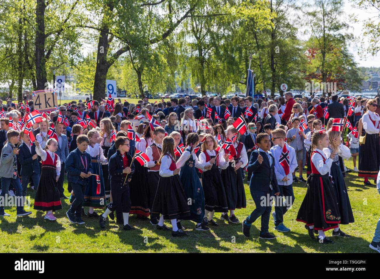 17th May Norwegian Constitution Day celebrations in Sandefjord Stock Photo