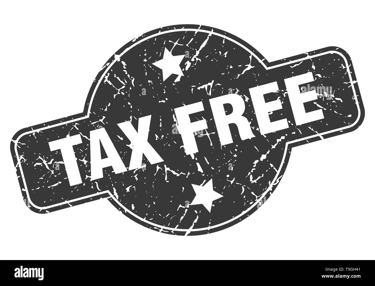 tax free round grunge isolated stamp Stock Vector Image & Art - Alamy