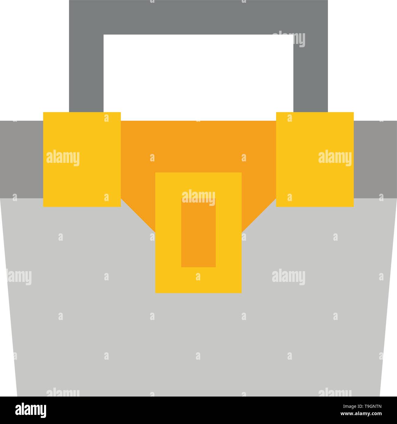 Bag, Box, Construction, Material, Toolkit Flat Color Icon. Vector icon