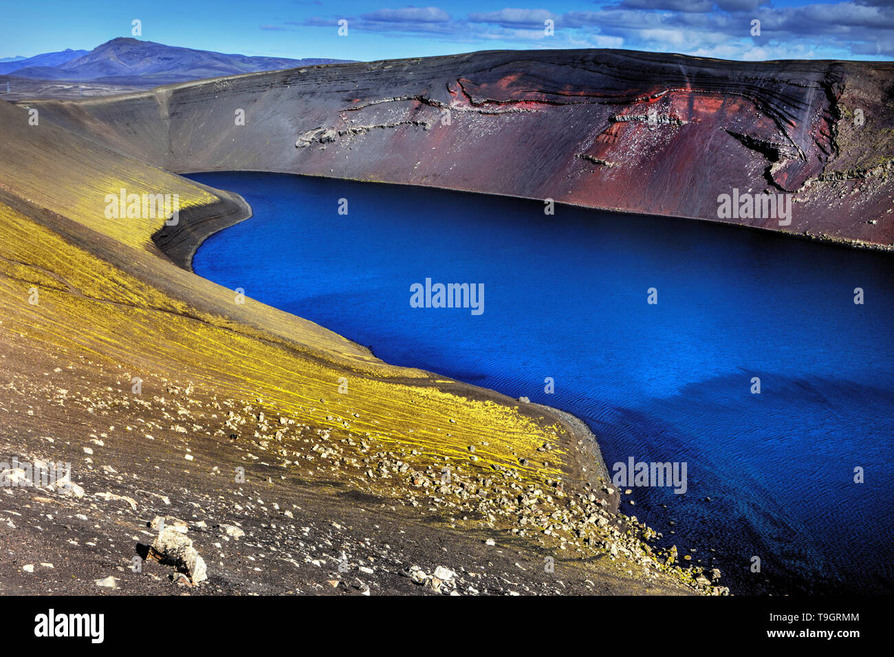 Ljotipollur Crater, Iceland Stock Photo