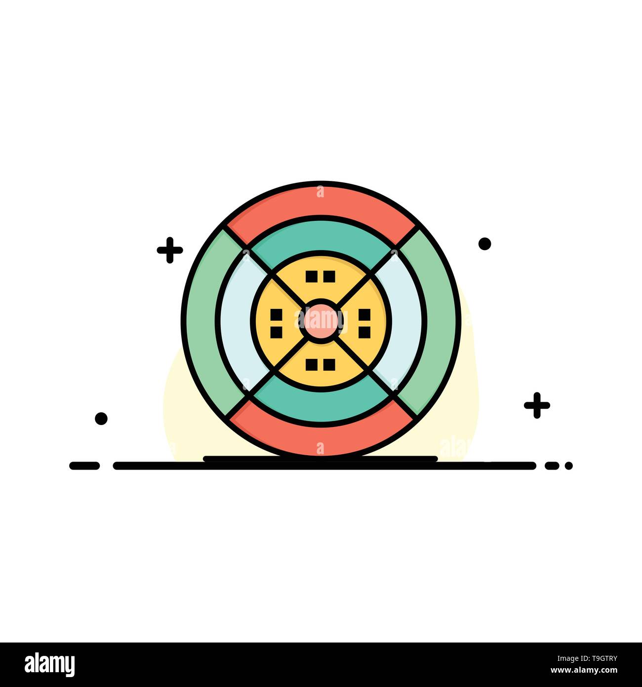Film Filament Printing Print Business Flat Line Filled Icon
