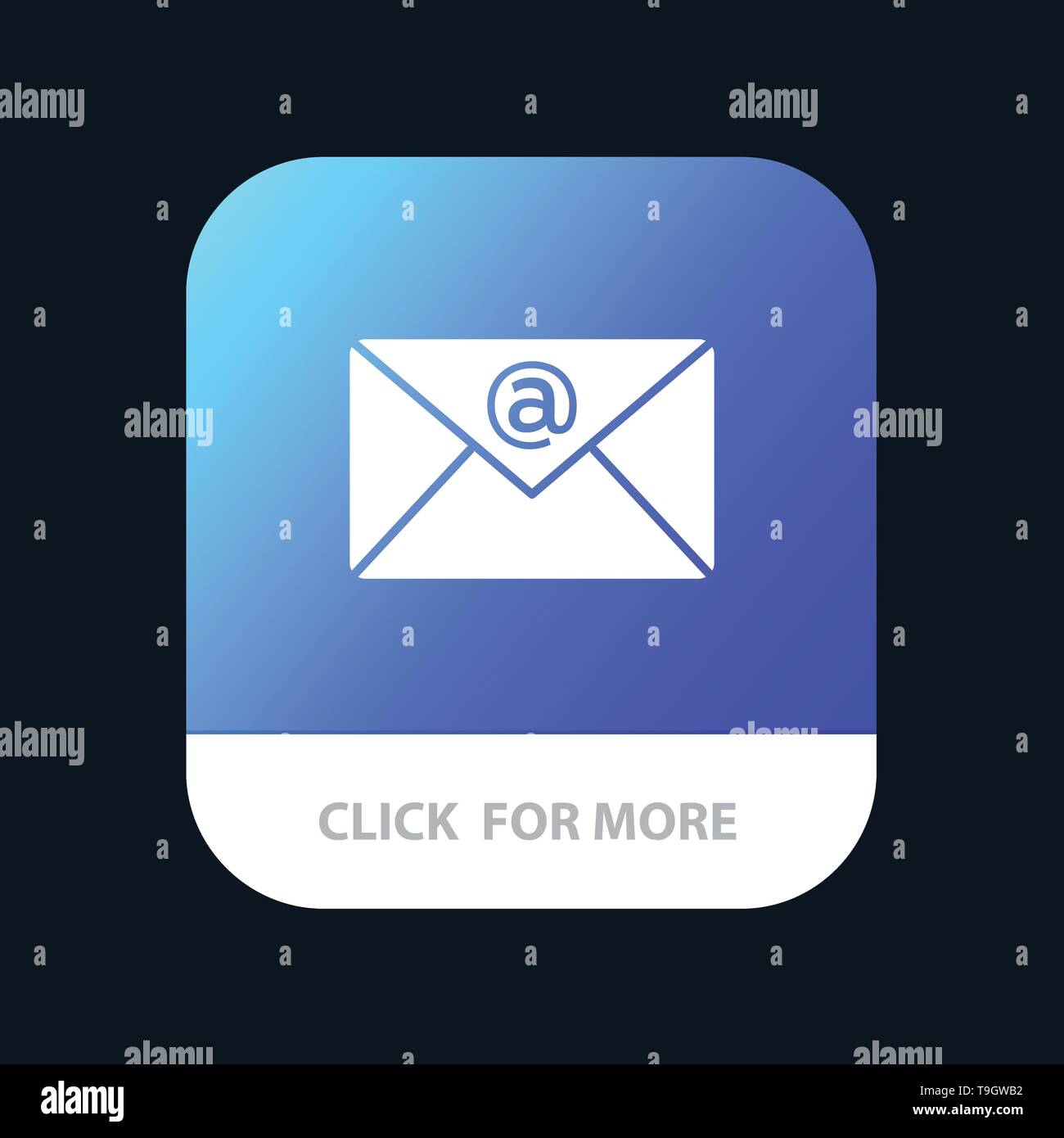 Email Inbox Mail Mobile App Button Android And Ios Glyph