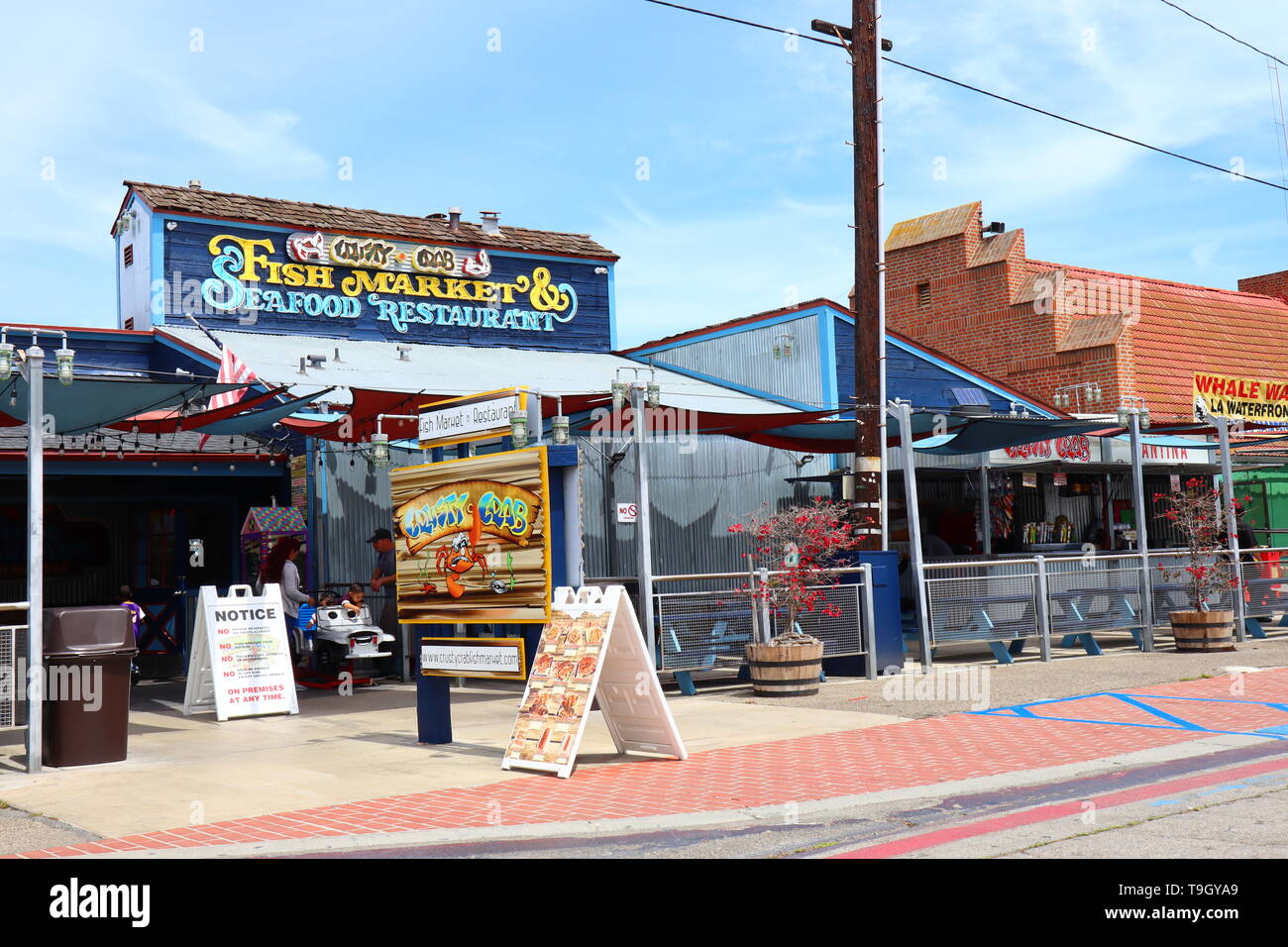 SAN PEDRO FISH MARKET, Port of LOS ANGELES, California Stock Photo Alamy