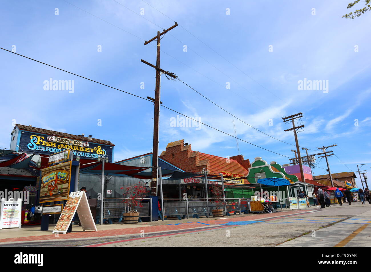 SAN PEDRO FISH MARKET, Port of LOS ANGELES, California Stock Photo Alamy