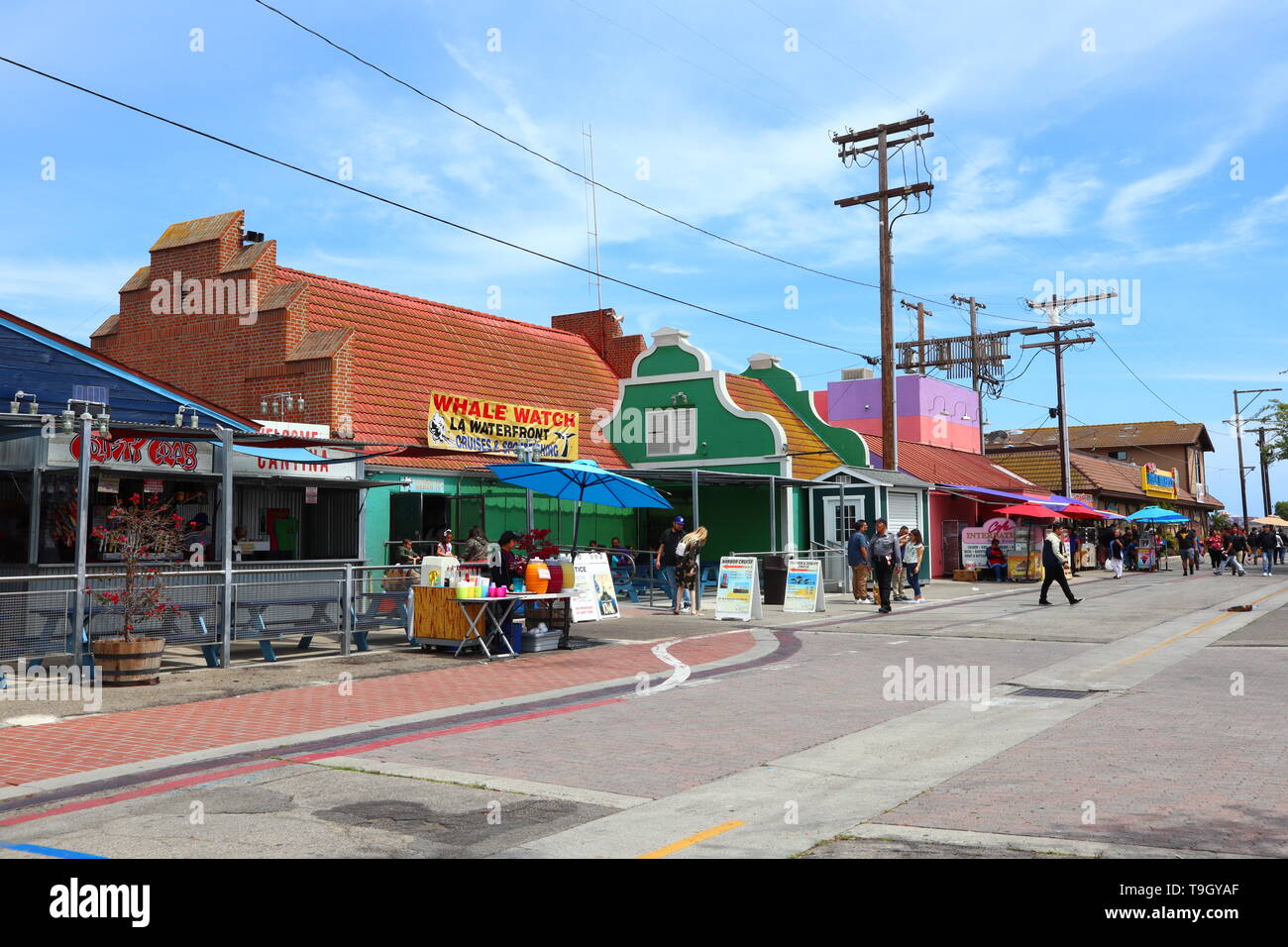 SAN PEDRO FISH MARKET, Port of LOS ANGELES, California Stock Photo Alamy