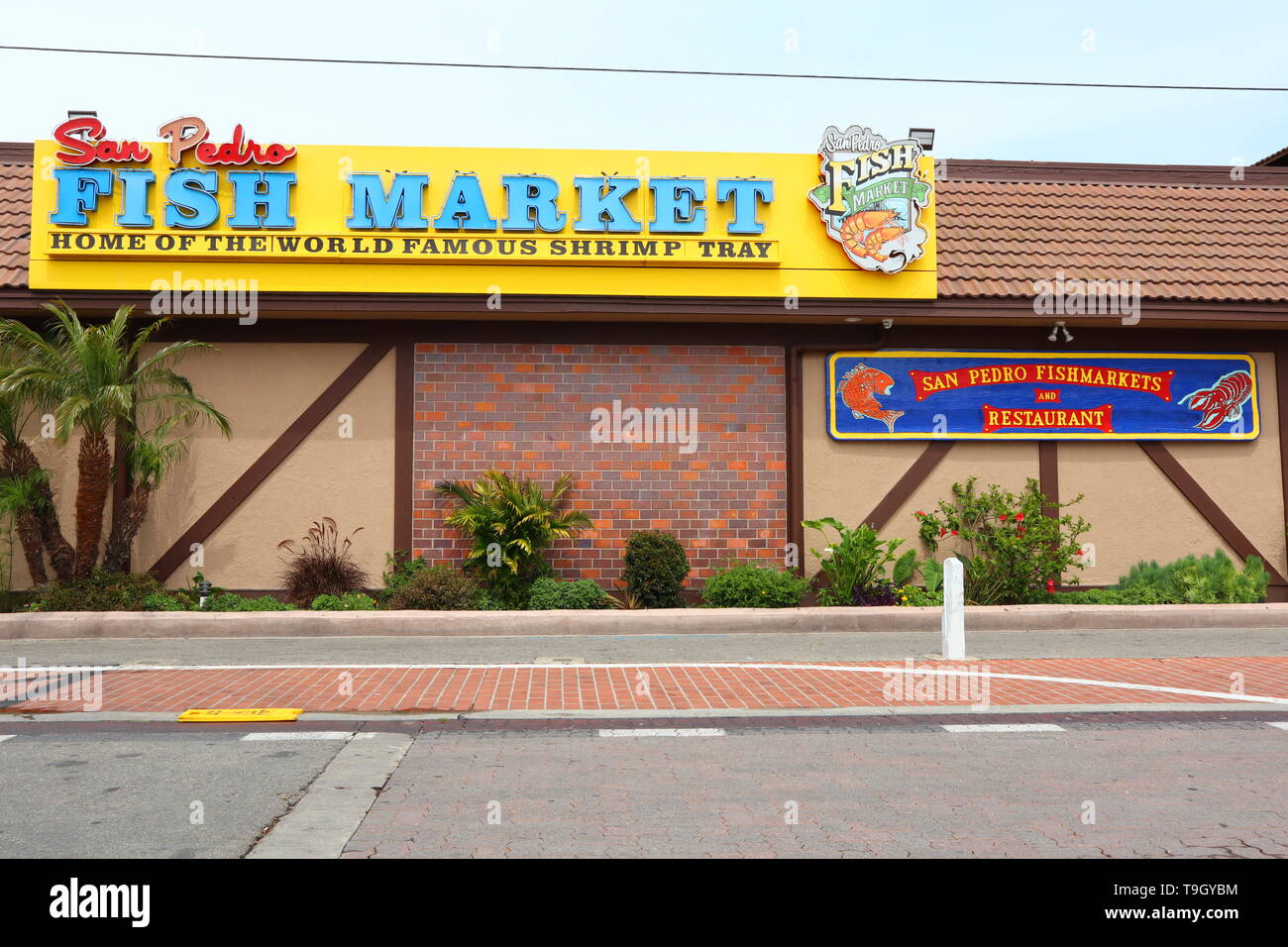 SAN PEDRO FISH MARKET, Port of LOS ANGELES, California Stock Photo Alamy
