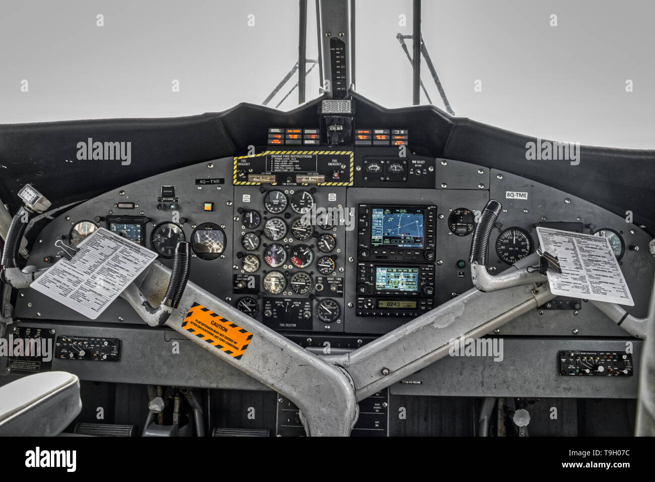 On This Unique Photo You Can See The Cockpit Inside Of A Seaplane In The Maldives These Shots Are Very Rare Stock Photo Alamy
