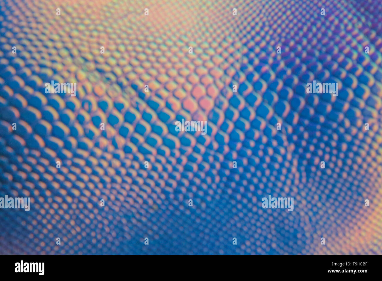 Abstract trendy holographic snake background with neon colors. Backdrop for your design. Stock Photo
