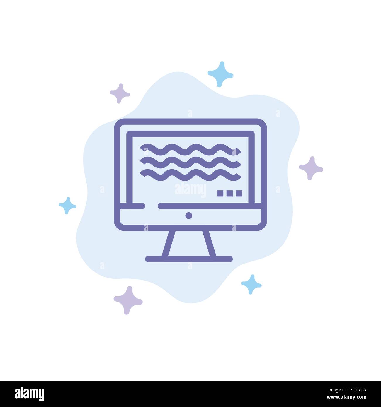 Live, Streaming, Live Streaming, Digital Blue Icon on Abstract Cloud