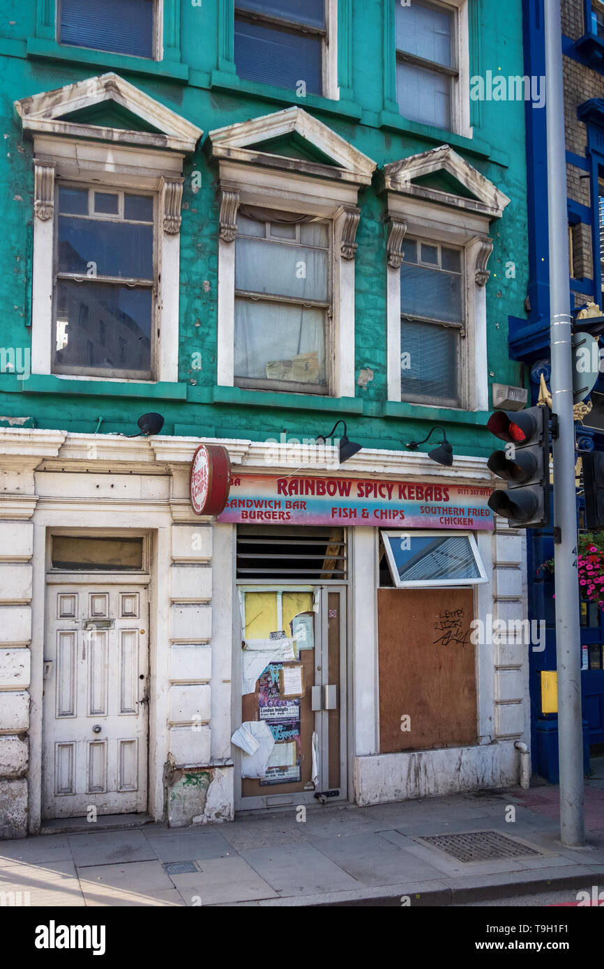 Abandoned Kebab shop Bermondsey Street London Stock Photo Alamy