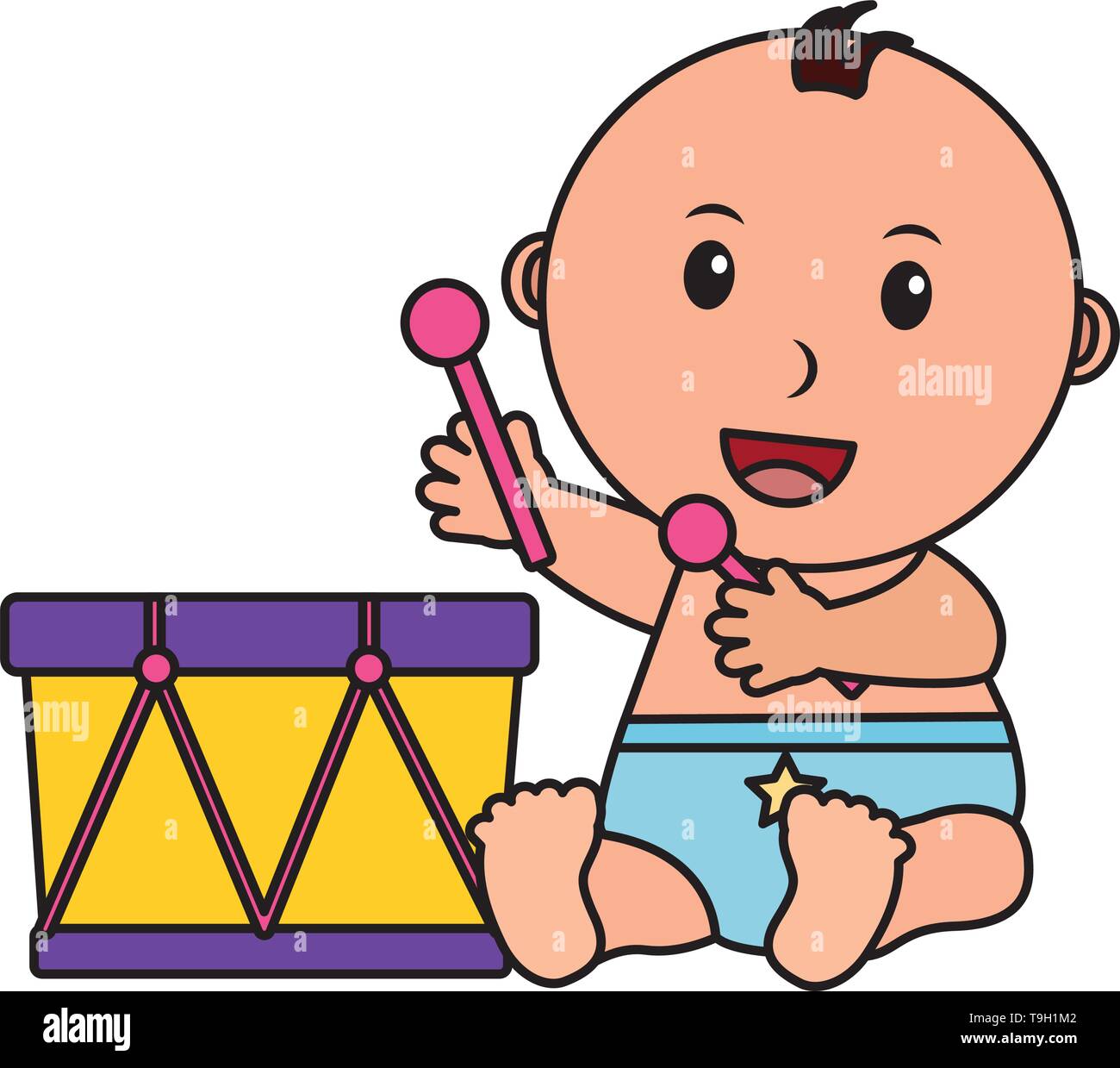 baby boy toys Stock Vector Image & Art - Alamy